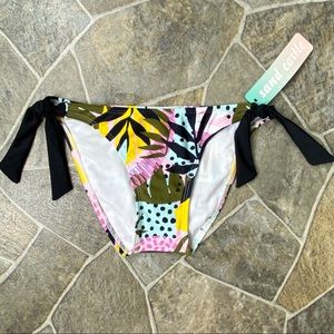 Sand Castle Aloha Floral Tie Side Bikini Bottoms